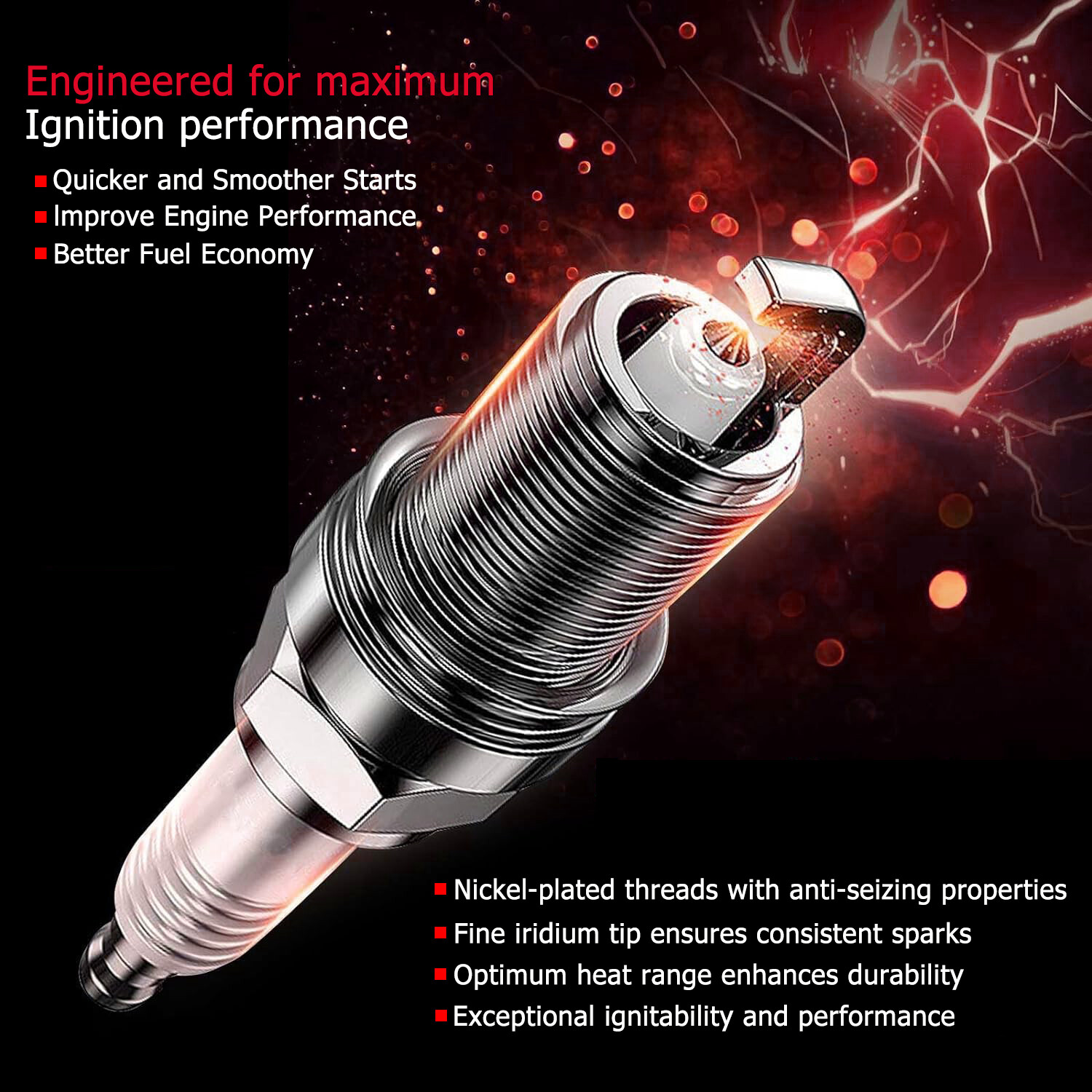 6X Ignition Coil + Iridium Spark Plug OEM Set For Cadillac GMC Chevy Buick UF569