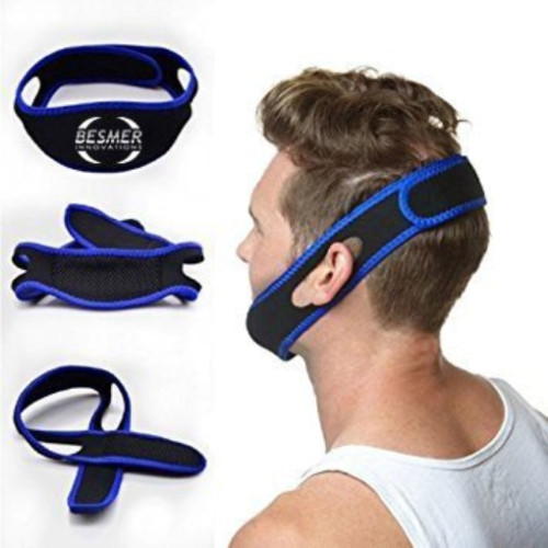 Besmer Innovations Anti Snoring Adjustable Chin Strap- Snoring Solution Sleep