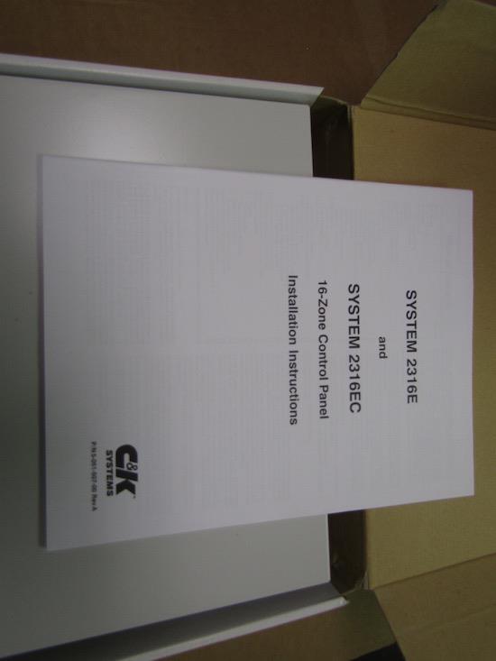 C&K SYSTEMS CONTROL COMMUNICATOR SECURITY ALARM SYSTEM 2316