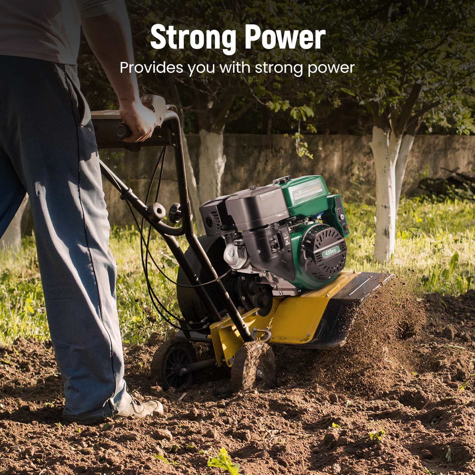 15HP 420cc Horizontal Engine Motor Gasoline 4 Stroke Electric Start For Go-Kart