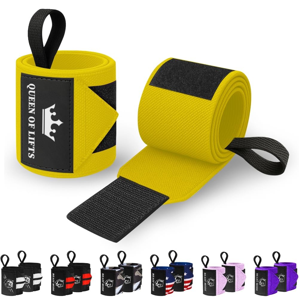 HeavyDuty Weightlifting Wrist Wraps with Thumb Loop for Powerlifting Support