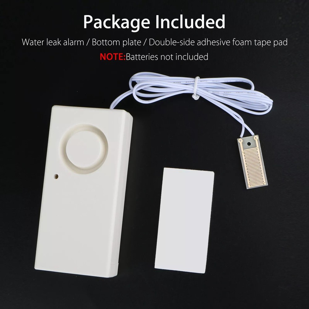 ABS Water Leak Alarm Flood Level Overflow Detector Sensor Home Security