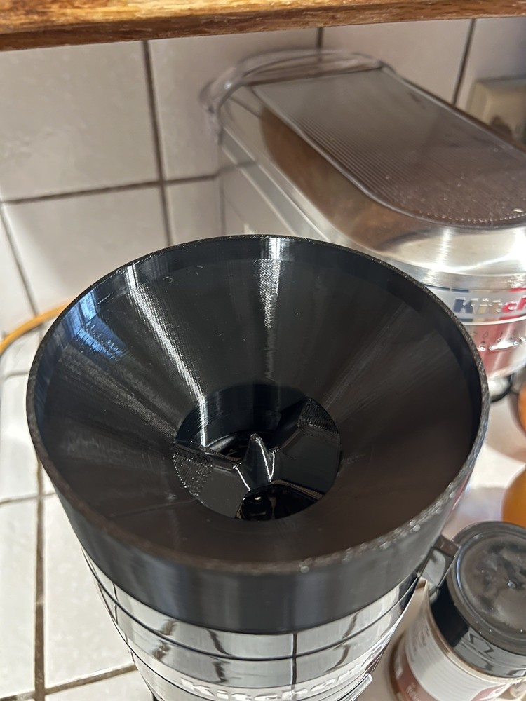 Kitchen aid Burr Grinder Custom PETG 3D Printed Hopper - READ DESCRIPTION