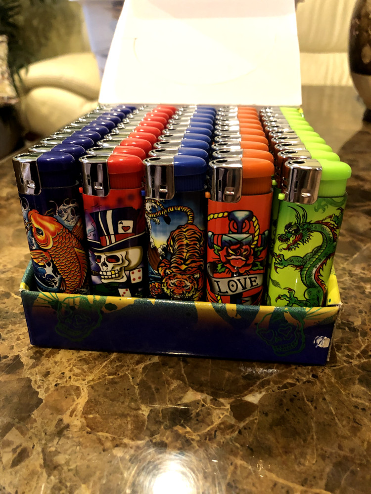 50pc Refillable lighters