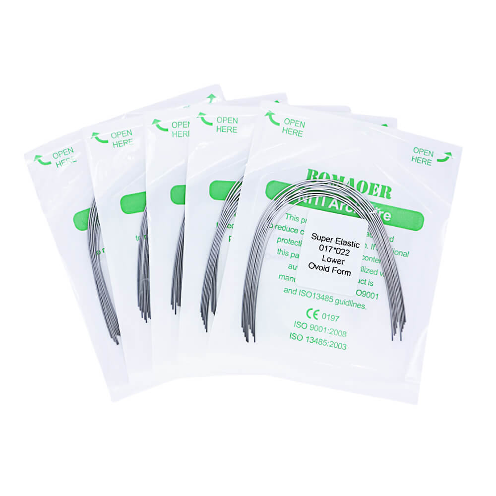 10 Packs Dental orthodontic super elastic NI-TI arch rectangular wire oval form