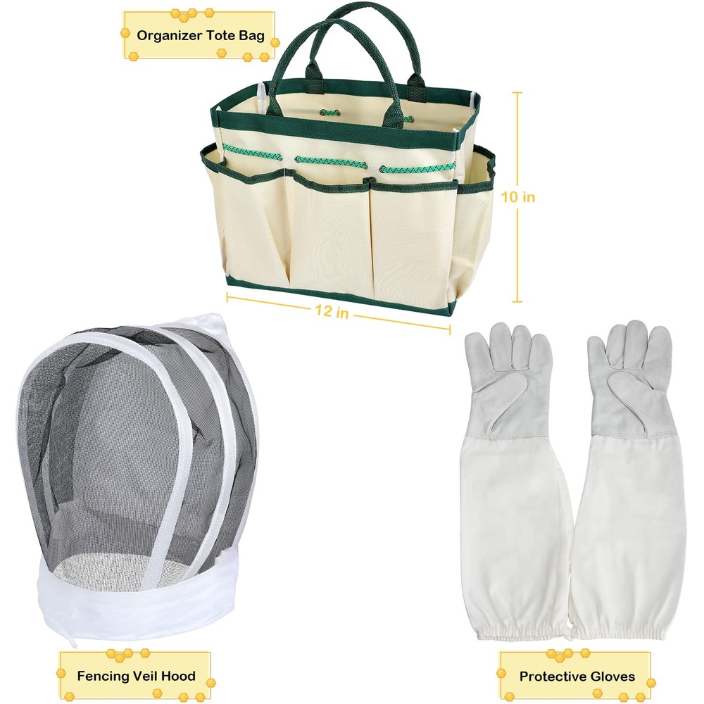 Blisstime Beekeeping Supplies 30 PCS Bee Keeping Starter Kit Beekeeping Tools...