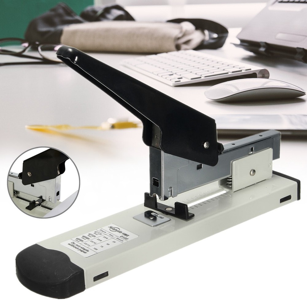 Heavy Duty Home Office Stapler 100 Sheets Capacity Document Paper Bookbinder