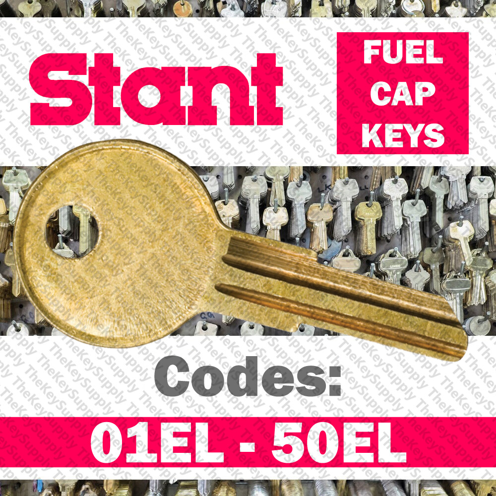 Stant Gas Fuel Cap Lock Replacement Key Cut to Code 01EL-50EL