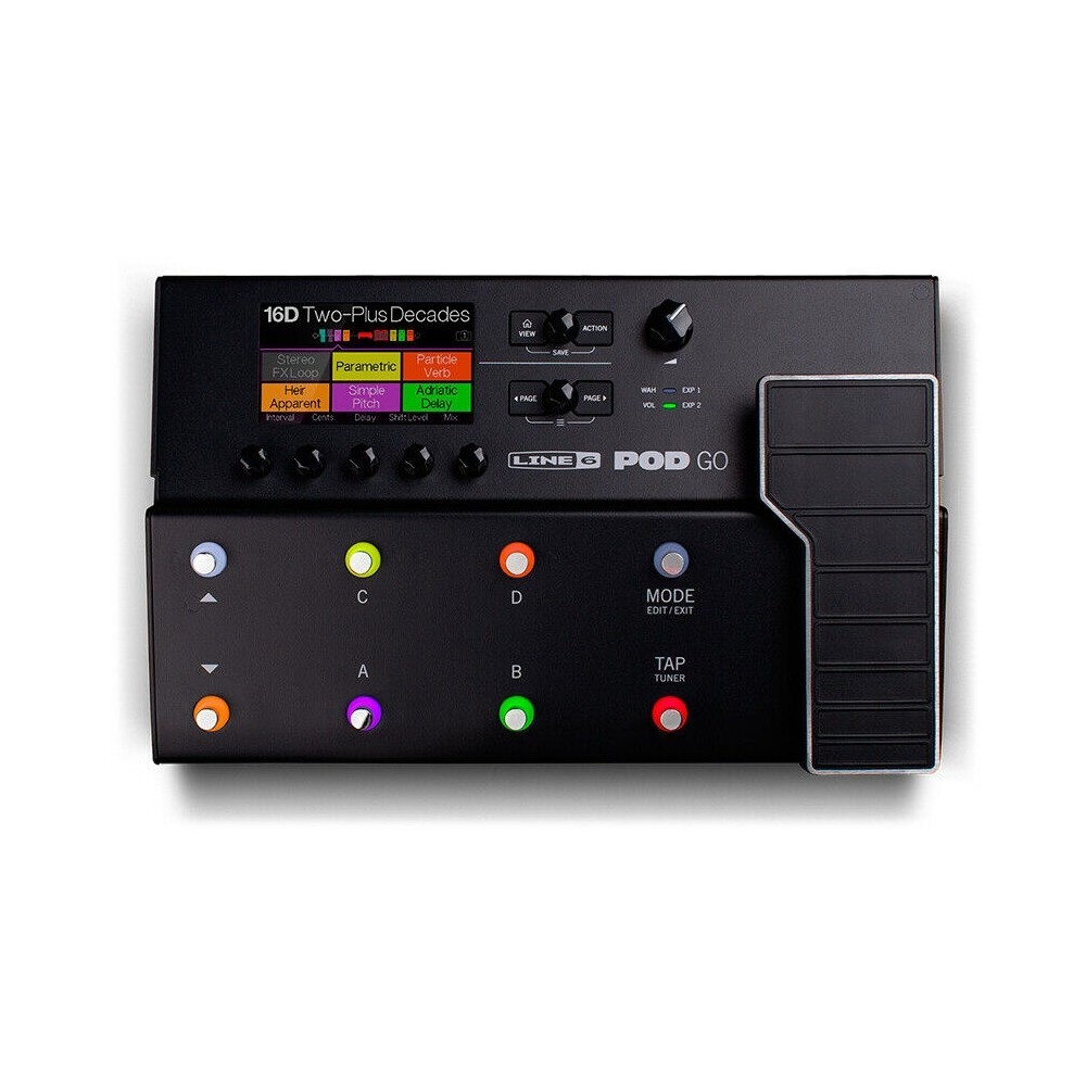 LINE 6 POD GO Compact Guitar FX Processor/Amp Modeler/USB Interface with App