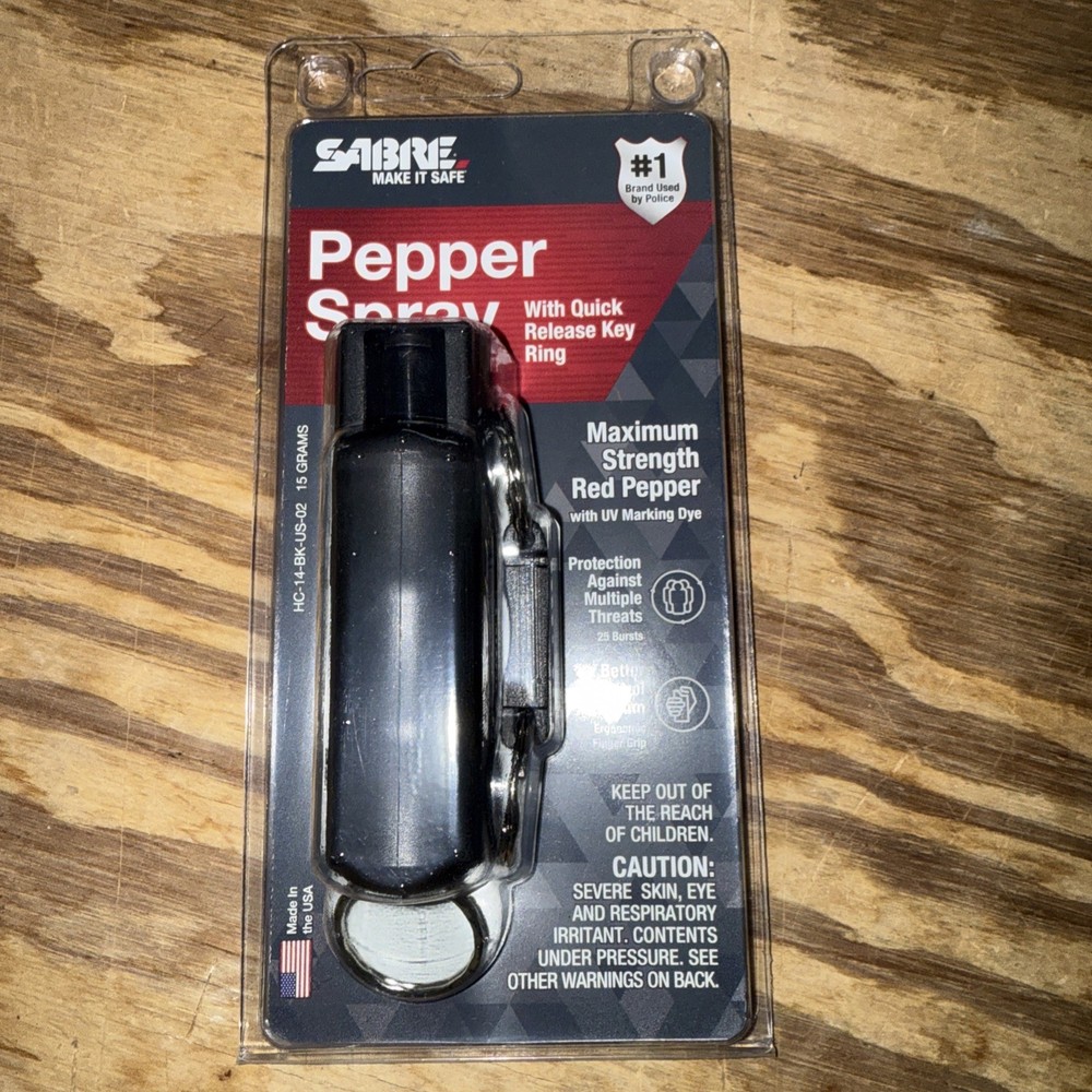 Sabre Pepper Spray With Quick-Release Key Ring For Fast Access From Your Key Rin