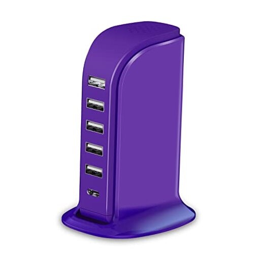 iPhone Charger Fast Charging , Multi Device USB purple charging station