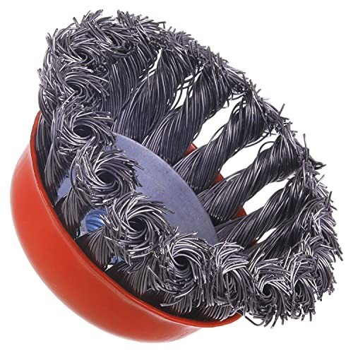 3" Wire Cup Brush Set for 4.5" Angle Grinder - 10 Pack, Heavy Duty Rust Removal,