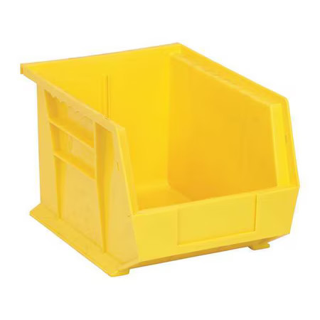 Quantum Storage Systems Qus239yl Hang & Stack Storage Bin, Polypropylene,