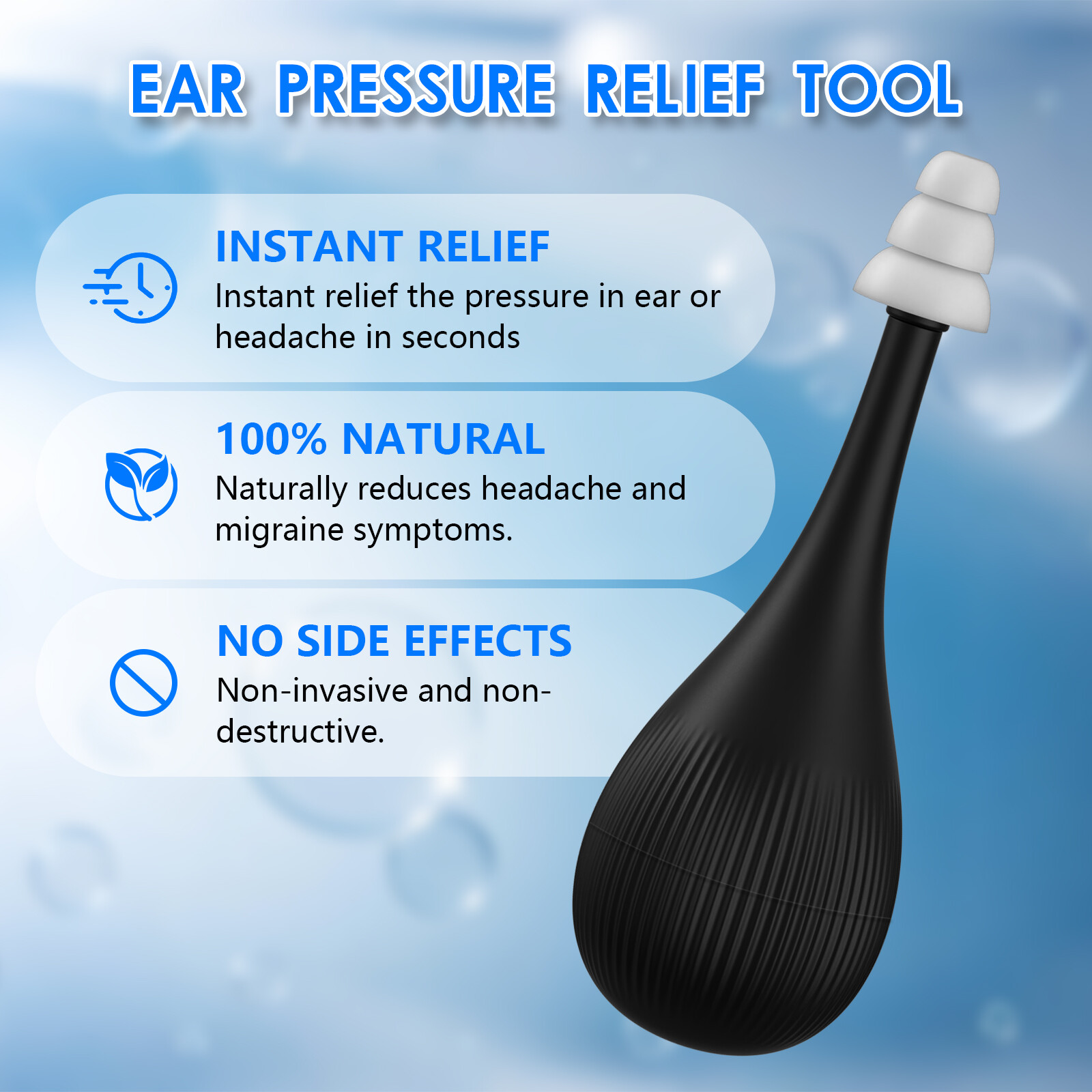 Tinnitus Relief Tool Ear Pressure Relief Device Instant Inner Ear Tension Relief