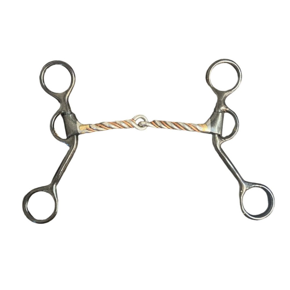 Dutton Bits Twisted Snaffle Copper Mouth Piece Short Shank Bit