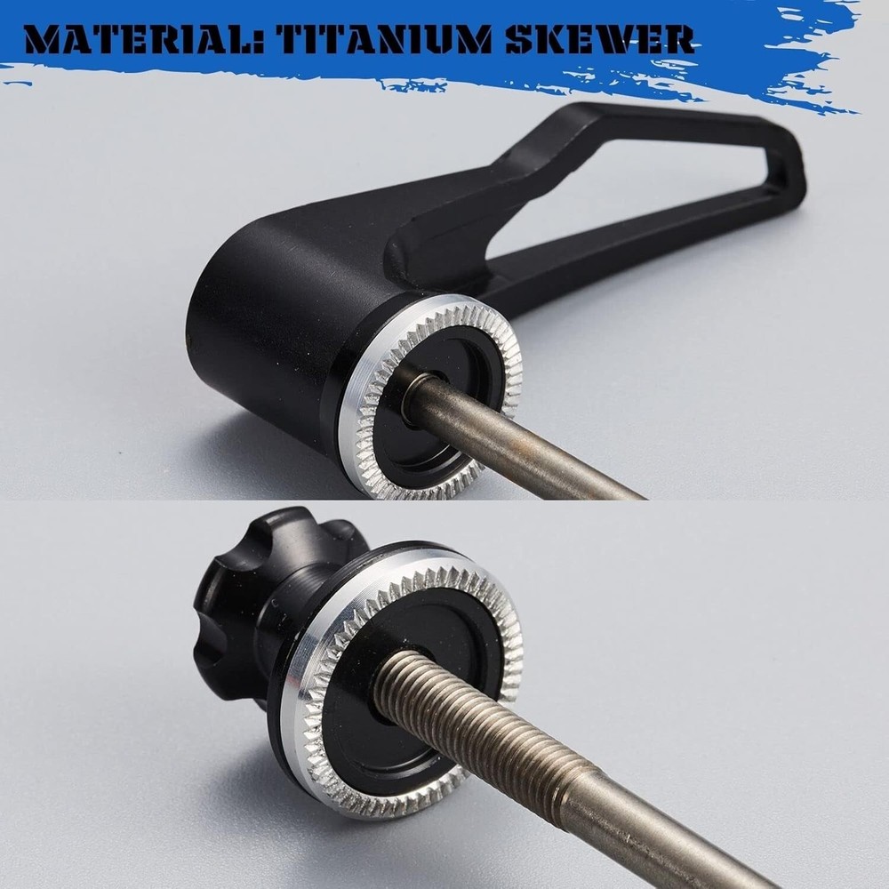 Enhanced Strength Titanium Quick Release Skewers - Superior Clamping for Cycles