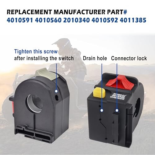 Handlebar Headlight Switch,Light Kill Stop Switch for Polaris Sportsman 400