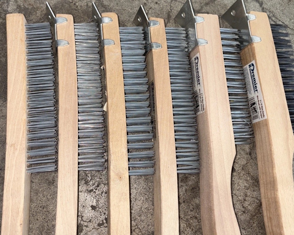 🔥6 PACK🔥Premier/z Pro Wire Brushes With Scrapers