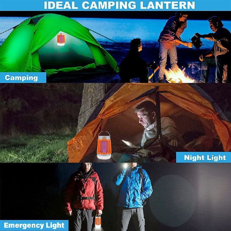 (5 Pack) Fuze Bug Lantern Bug Zapper Indoor Outdoor Mosquito Fly Killer LED