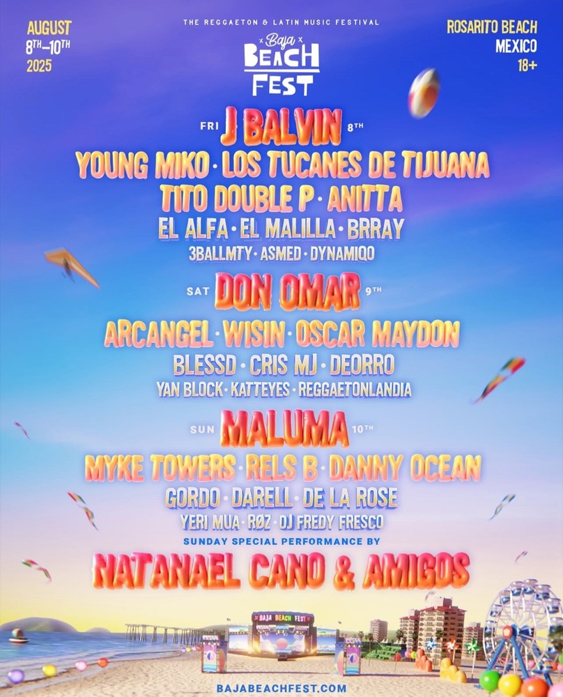 Baja beach fest , 3 day GA wristband