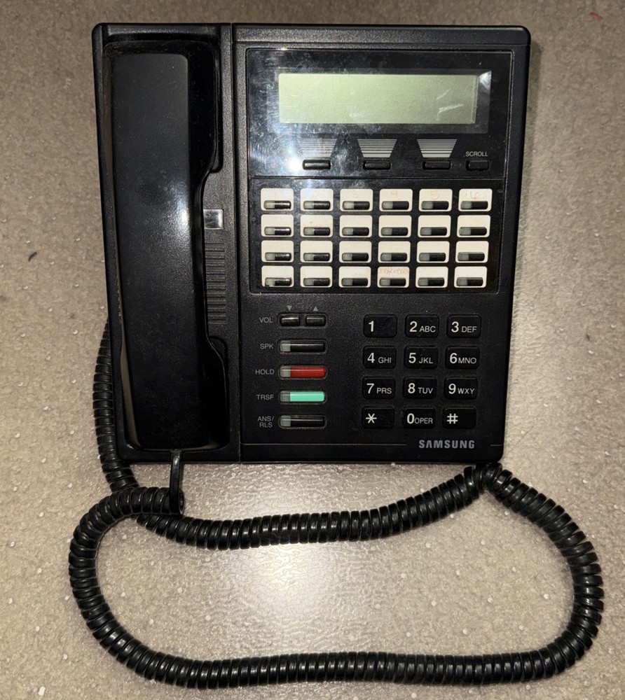 Samsung 24 Button LCD Display Phone 24B Black DCS 24 B