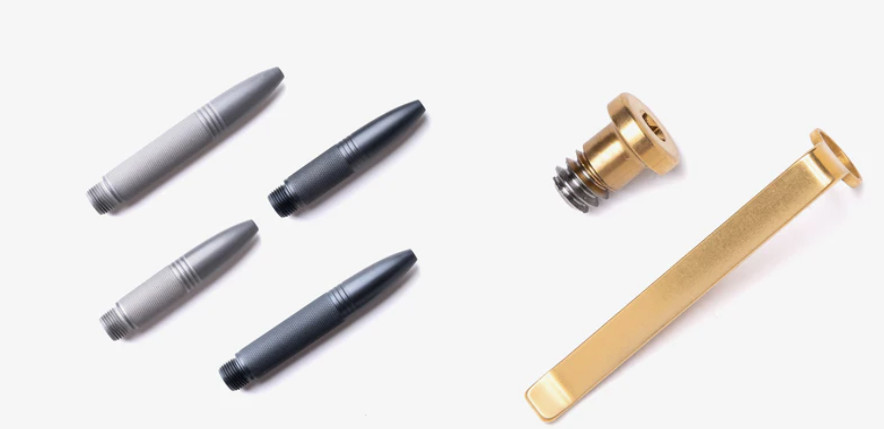 Tactile Turn "Smooth Operator" Titanium Bolt Action Pen Customization Parts