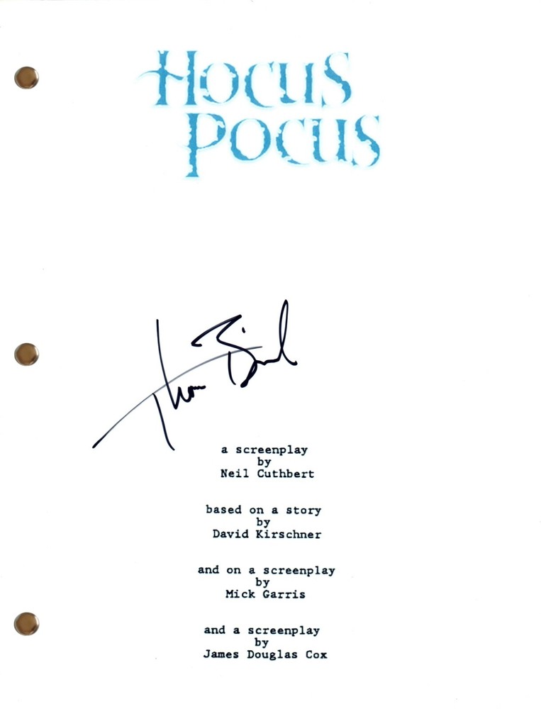 Thora Birch Hocus Pocus Signed Autograph Movie Script Full Screenplay COA