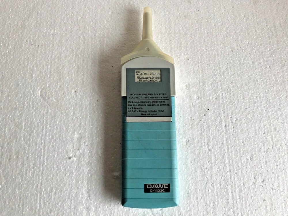 DAWE D-1422C Digital Impulse Sound Level Meter, dB Meter