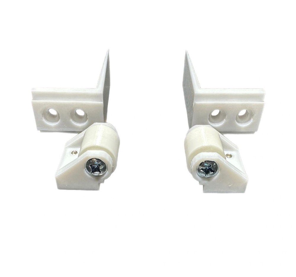 The Adjustable Pocket Door Guide (White)