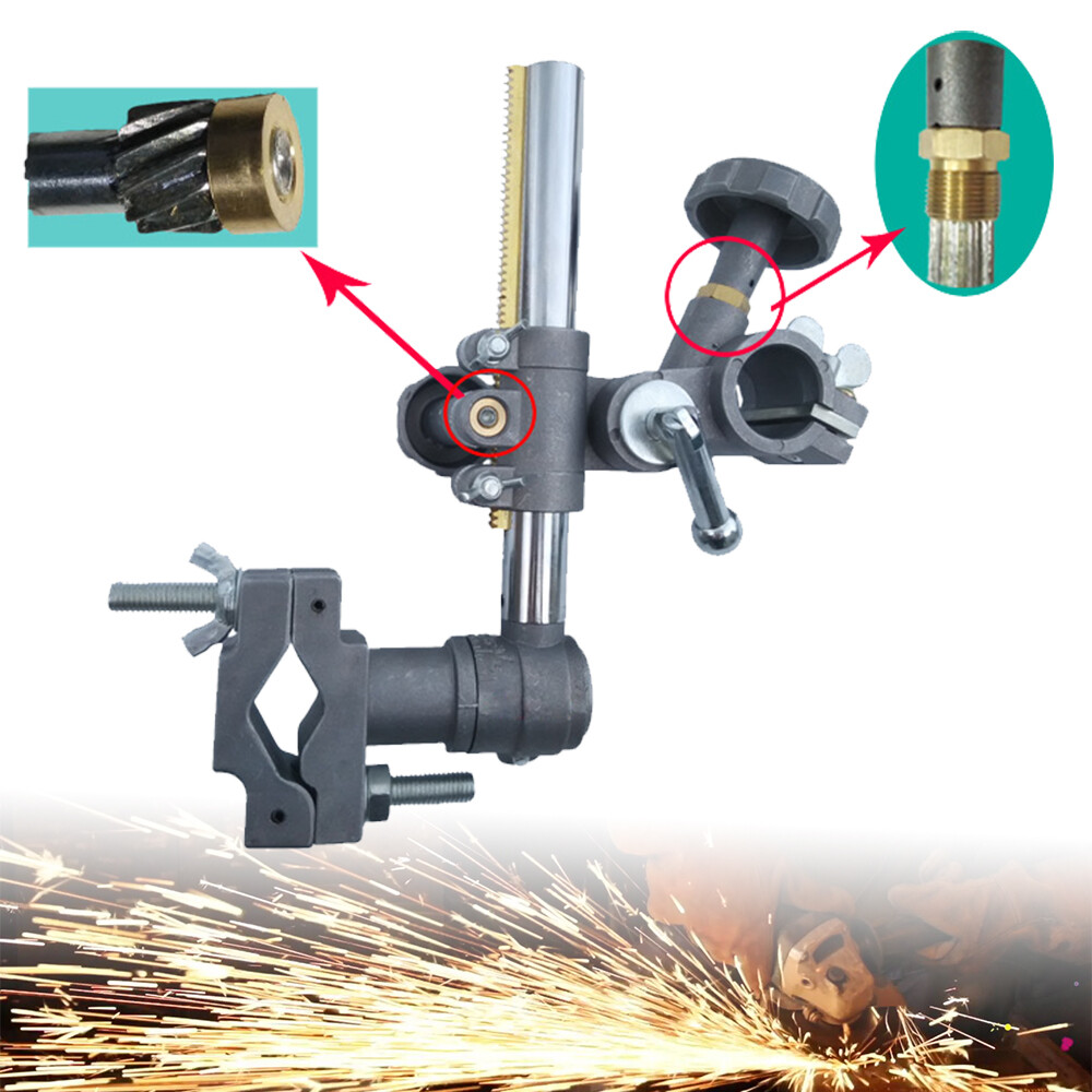 Vertical Height Adjustable Welding Torch Stand Holder Support Clamp 30mm