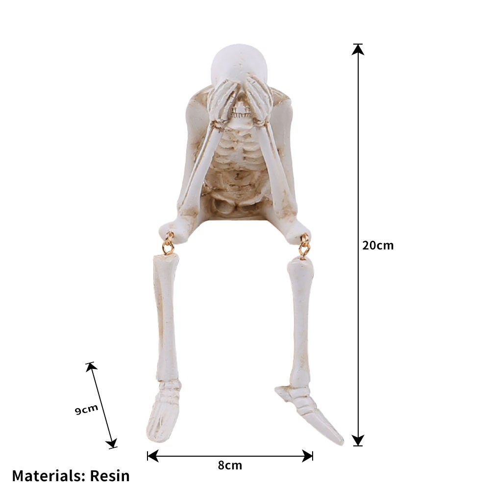 Halloween Fireplace Simulation Skull Combination Resin Decor,Skeleton Decor KU