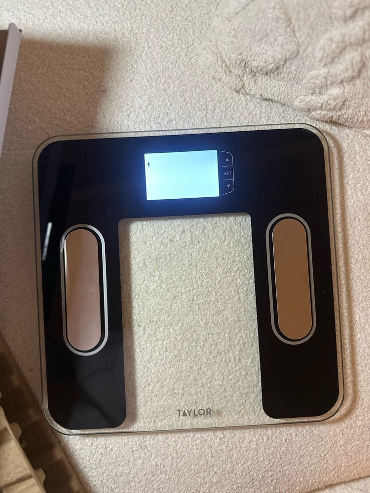 Taylor Precision Hub Bluetooth Body Composition Scale Digital Multi User Black