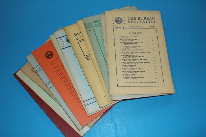 The Bureau Specialist Journal 1957 Full year BlueLakeStamps Timeless info