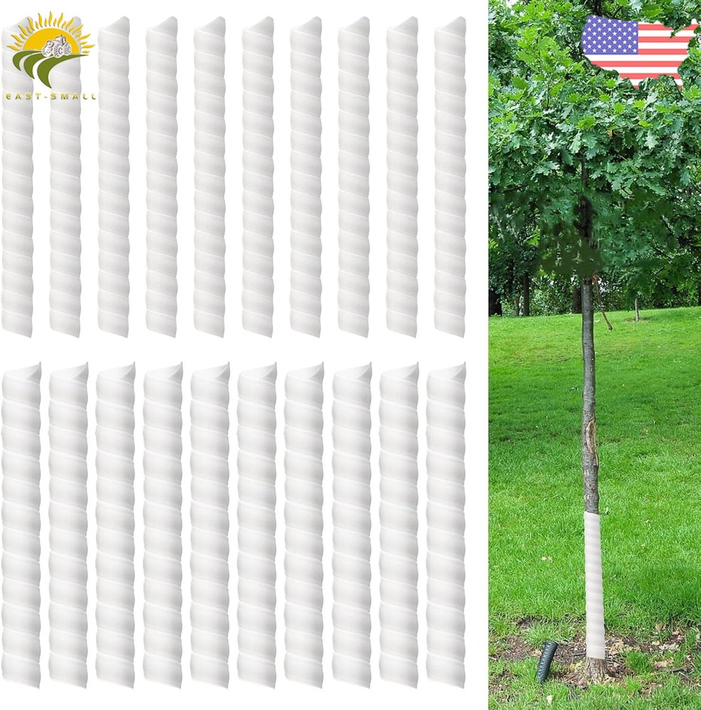 20 Pack Tree Trunk Protector Plastic Spiral Tree Guard Tree Trunk Protector