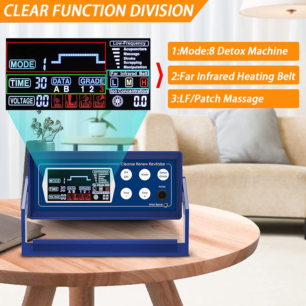 Ionic Foot Bath Detox Spa Machine, Lcd Display With 8 Detox Modes. Fast Shipping
