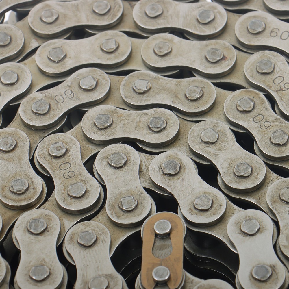 60-2 Double Strand Duplex Roller Chain 10 Ft with 2 Connect Links