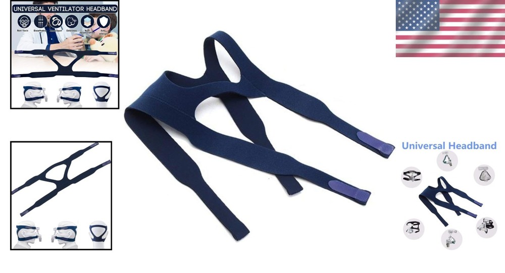 Durable and Adjustable Headgear Replacement for All Common Ventilator Masks