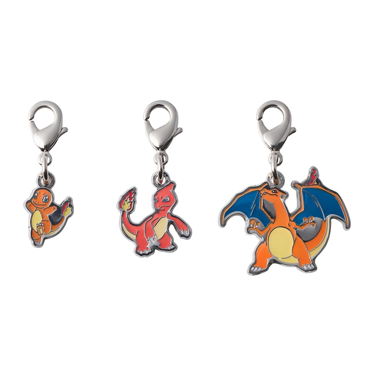 Pokemon Center Original Evolution Set Metal Charm Keychain — You Pick! New Japan