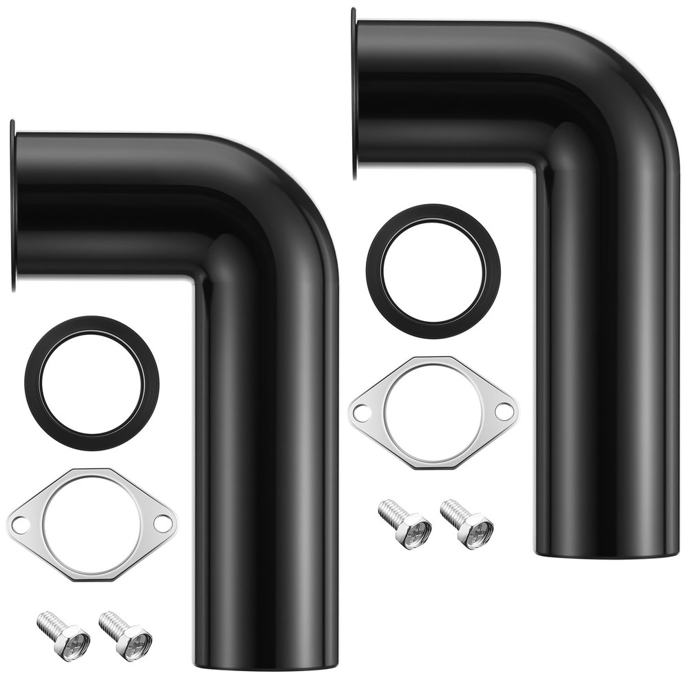 2 Set Garbage Disposal Drain Elbow Kit, Includes 1.5 Elbow, Flange, Gasket an...