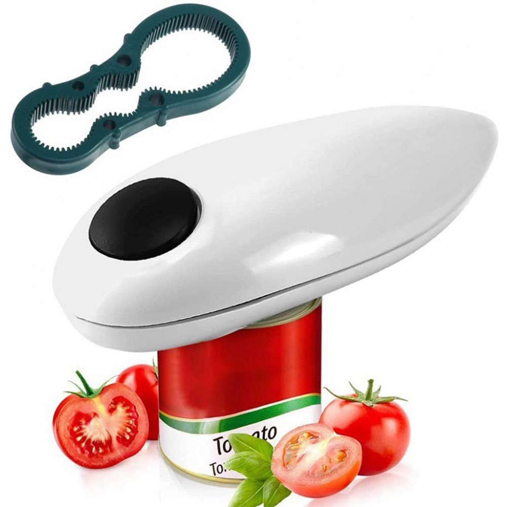Automatic Electric Can Opener Touch Jar Opener & 8-Shaped Bottle Opening Tool