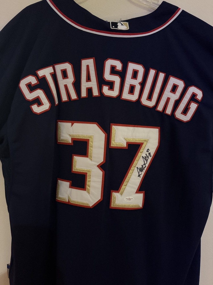 Authentic Stephen Strasburg Signed Baseball Jersey
