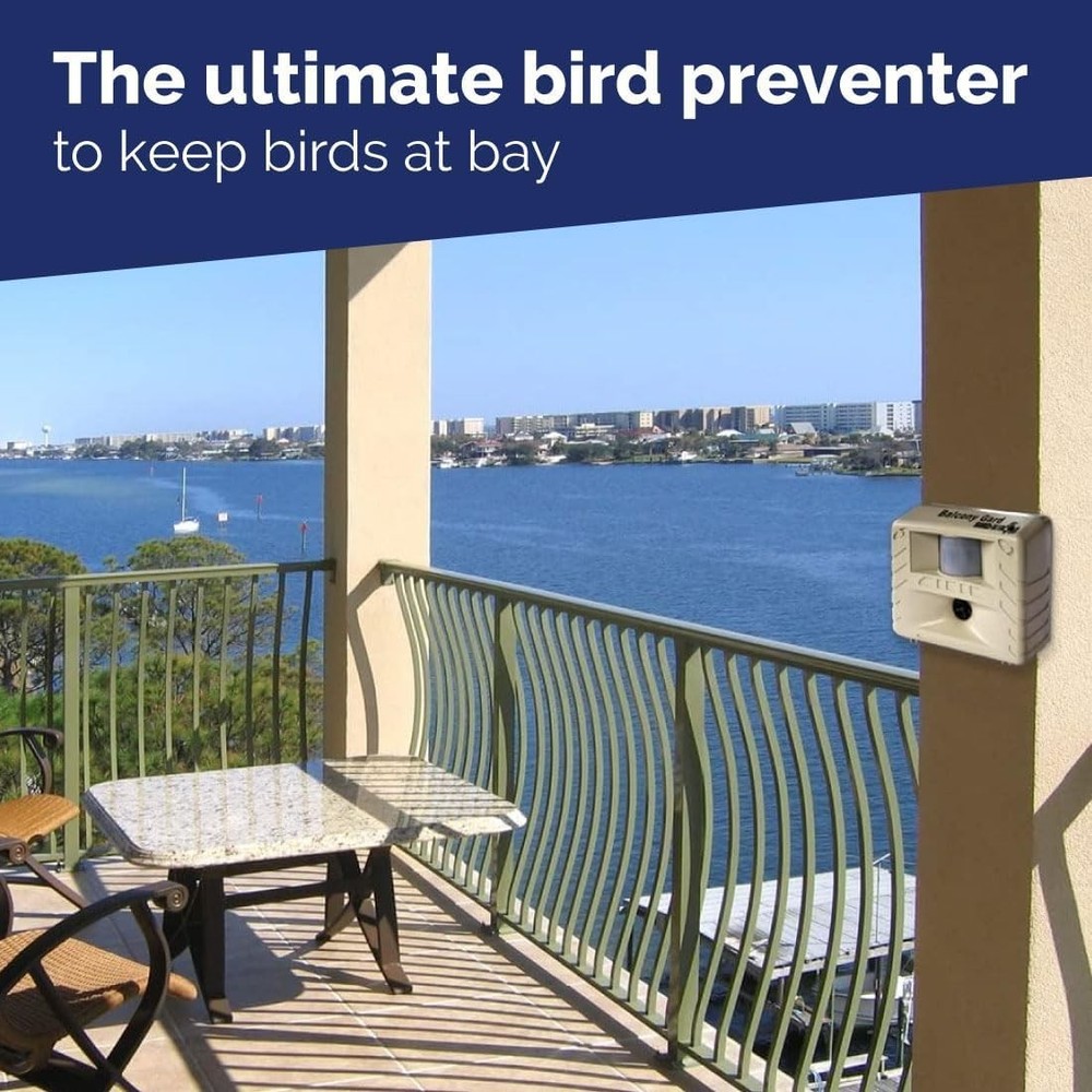 Ultrasonic Bird Deterrent with Motion Sensor – Easy Install for Outdoors