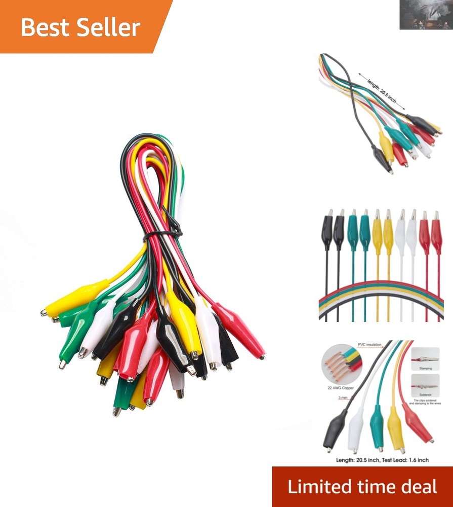 Durable 10-Piece  Lead Set - Ideal for Electronics, Prototyping & DIY