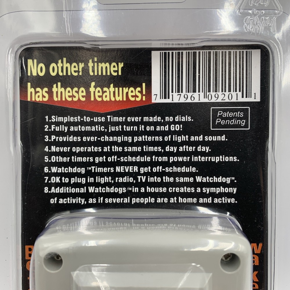 WatchDog 9200 House Sitter Security Timer Random Light Control NEW Free Ship