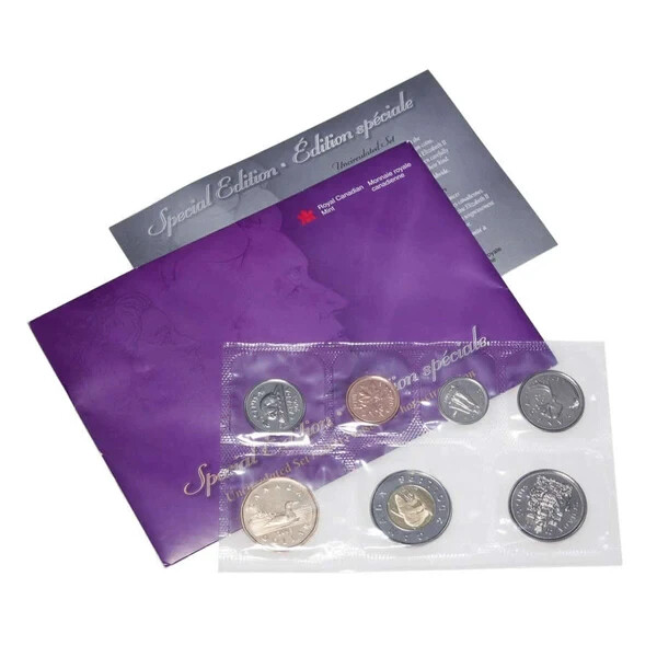 🇨🇦 Uncirculated 2003 WP Set Plio New Effigy Special Edition Canada