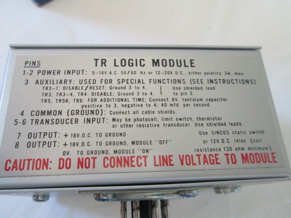 Honeywell Micro Switch TR5 Logic Module 15V