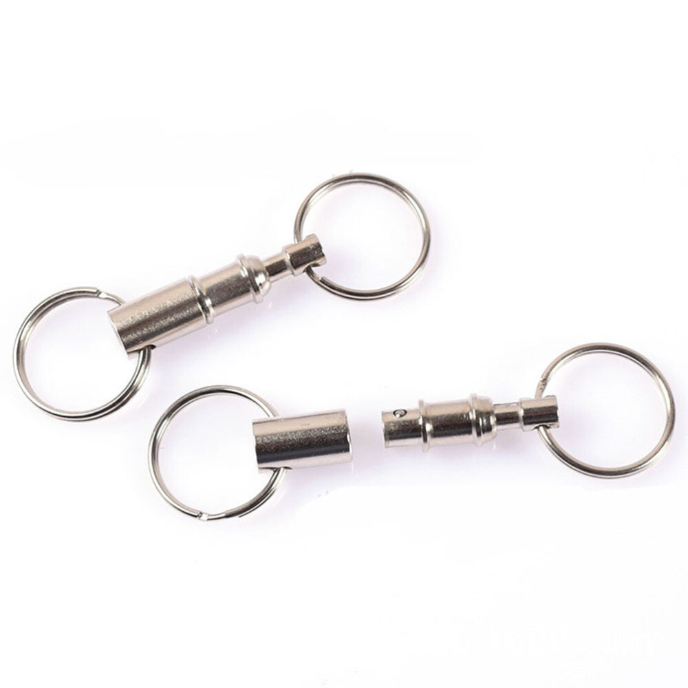 5Pc Removable Keyring Keychains Lock Holder Quick Release Key Holder Keychain