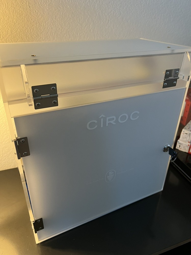 Ciroc Vodka Arcrylic Miniature Display Case With Security Key, Wall Mount