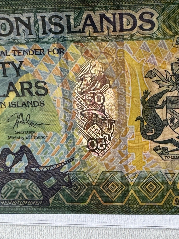 2013 Solomon Island $ 50 Banknote P# 35