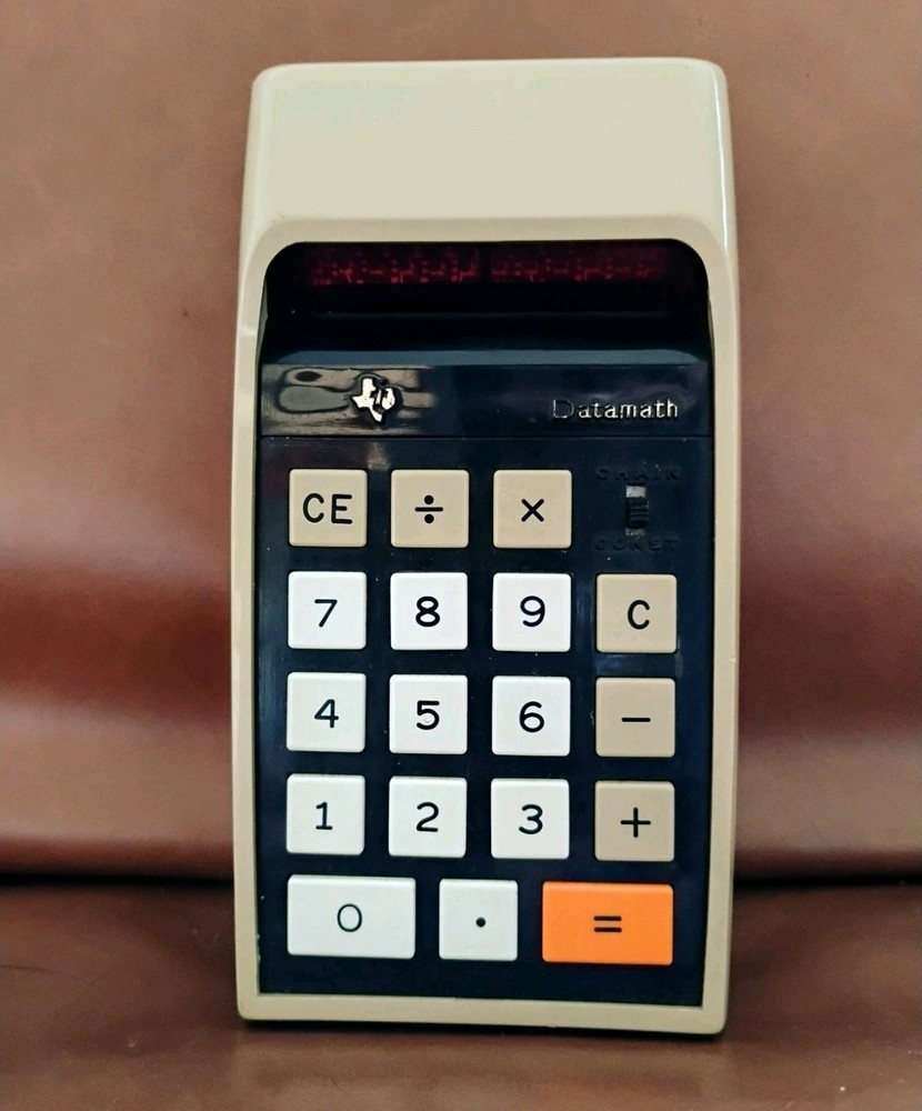 Texas Instruments Datamath Vintage Calculator LED Display